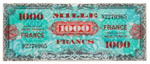 1000 francs France type 1945