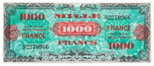 1000 francs France type 1945