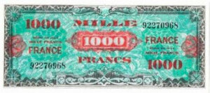 1000 francs France type 1945