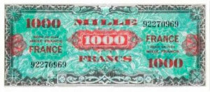 1000 francs France type 1945