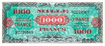 1000 francs France type 1945