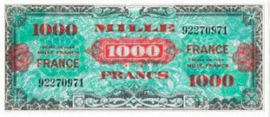 1000 francs France type 1945