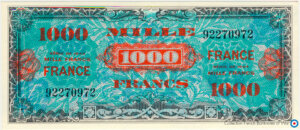 1000 francs France type 1945