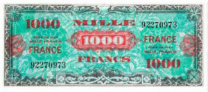 1000 francs France type 1945