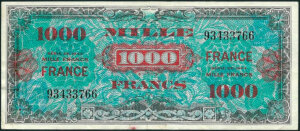 1000 francs France type 1945