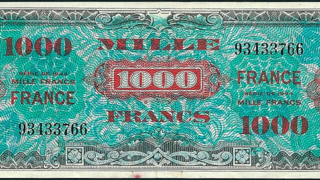 1000 francs France type 1945