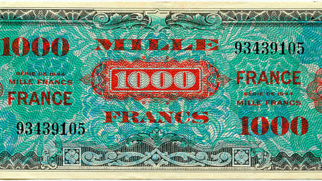 1000 francs France type 1945