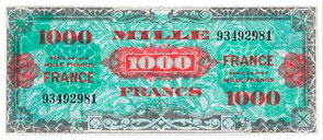 1000 francs France type 1945