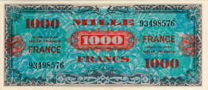 1000 francs France type 1945