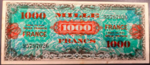 1000 francs France type 1945