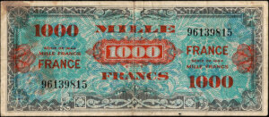 1000 francs France type 1945