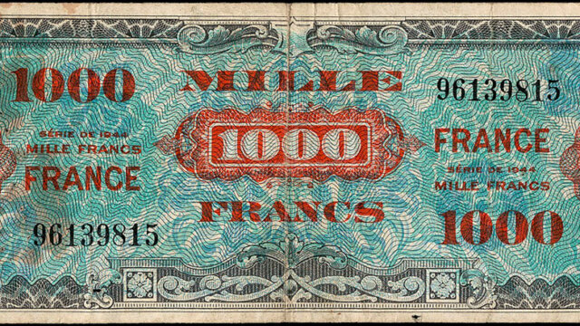 1000 francs France type 1945