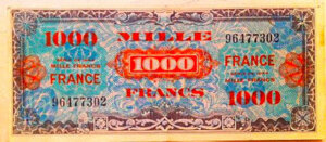 1000 francs France type 1945