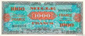 1000 francs France type 1945