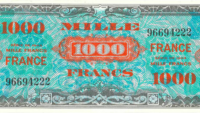 1000 francs France type 1945