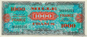 1000 francs France type 1945