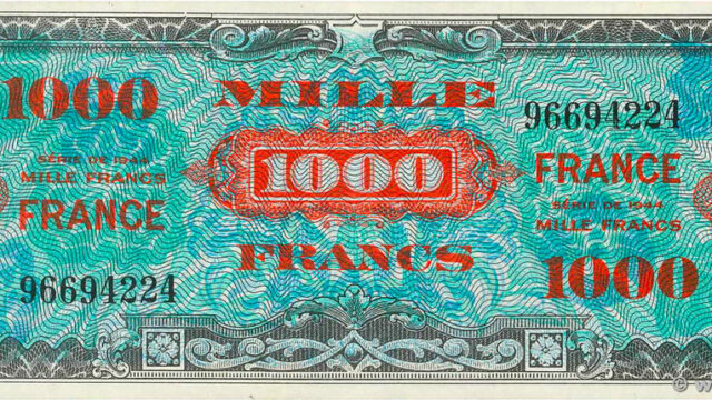 1000 francs France type 1945