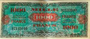 1000 francs France type 1945