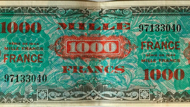 1000 francs France type 1945