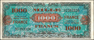 1000 francs France type 1945