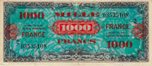 1000 francs France type 1945