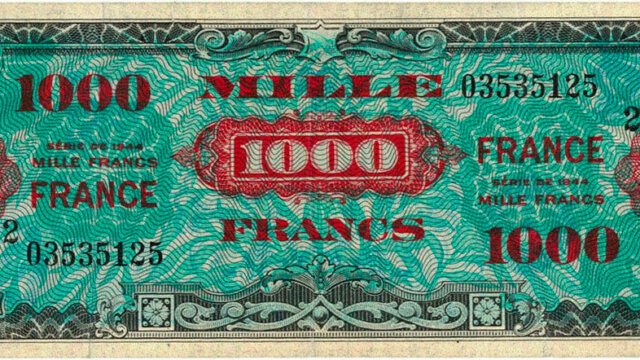 1000 francs France type 1945