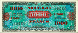 1000 francs France type 1945