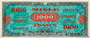 1000 francs France type 1945