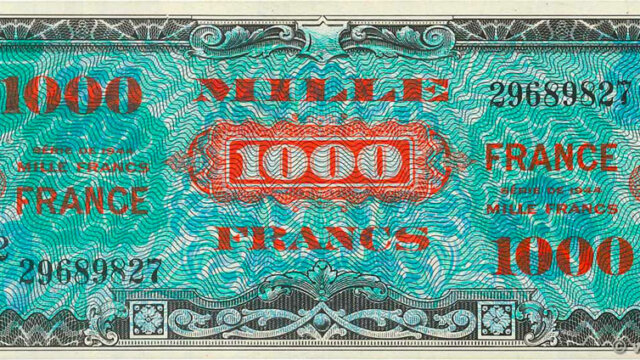 1000 francs France type 1945