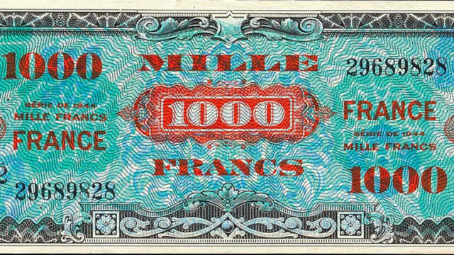 1000 francs France type 1945