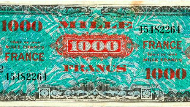 1000 francs France type 1945