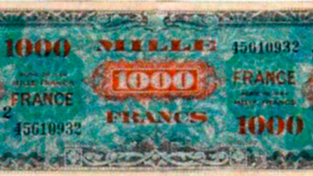 1000 francs France type 1945