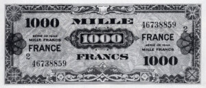 1000 francs France type 1945