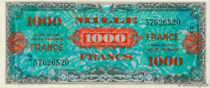 1000 francs France type 1945