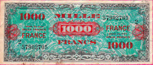 1000 francs France type 1945