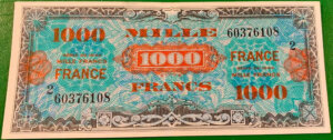 1000 francs France type 1945