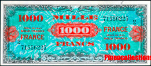 1000 francs France type 1945