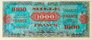 1000 francs France type 1945