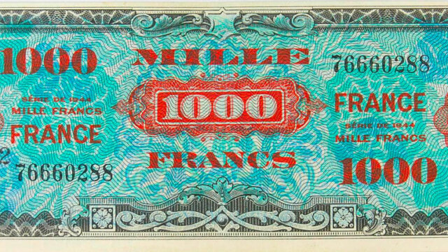 1000 francs France type 1945