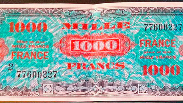 1000 francs France type 1945