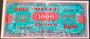 1000 francs France type 1945