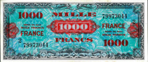 1000 francs France type 1945