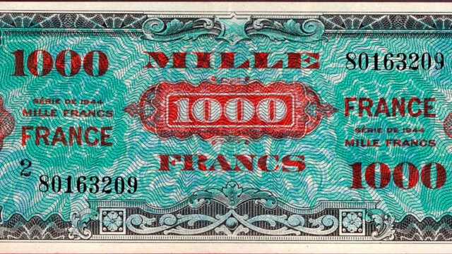 1000 francs France type 1945