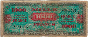 1000 francs France type 1945