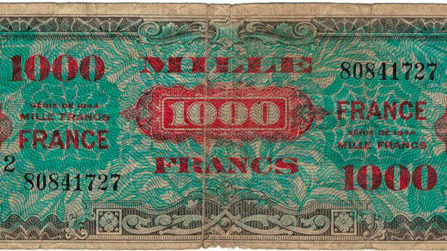 1000 francs France type 1945