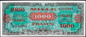 1000 francs France type 1945