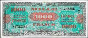 1000 francs France type 1945