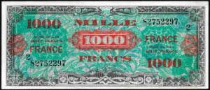 1000 francs France type 1945