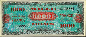 1000 francs France type 1945