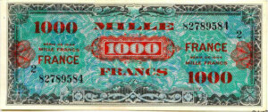 1000 francs France type 1945